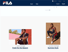 Tablet Screenshot of fila.com